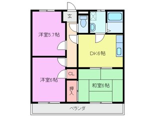 中西壱番館の物件間取画像